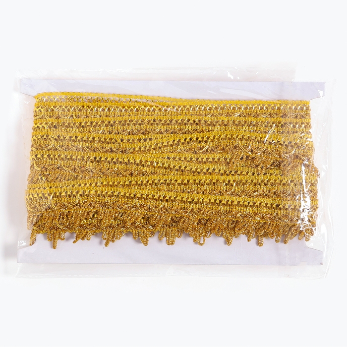 Тесьма золотая 3 см, в рулоне 10 метров Тесьма золотая 3 см, в рулоне 10 метров