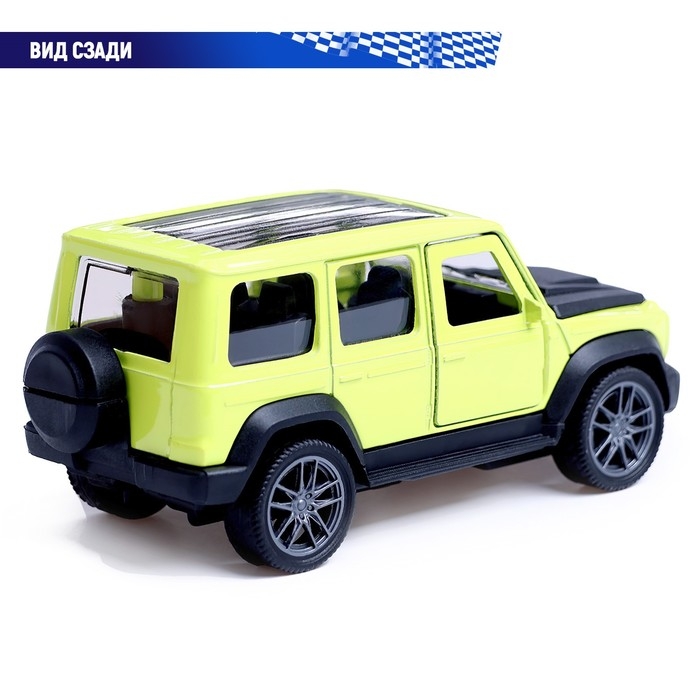 Машина металлическая «Джип», инерционная, 1:36, открываются двери, цвет зелёный Машина металлическая «Джип», инерционная, 1:36, открываются двери, цвет зелёный