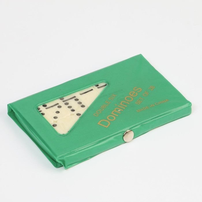 Домино Домино "Форкас", 9 х 15 см, костяшка 4 х 2 см, зеленое