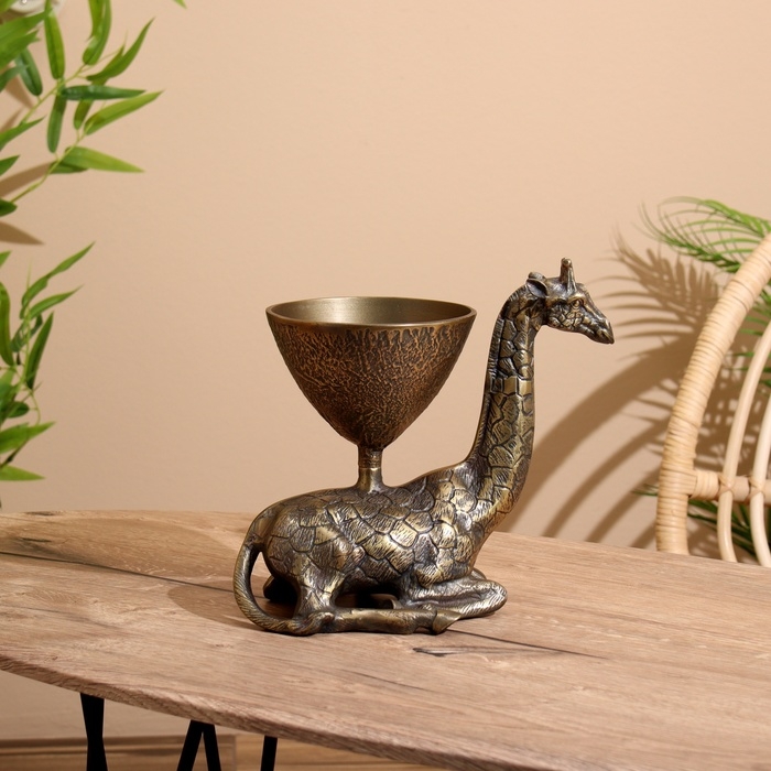 Блюдо Блюдо "Жираф" алюминий 27х18х26 см