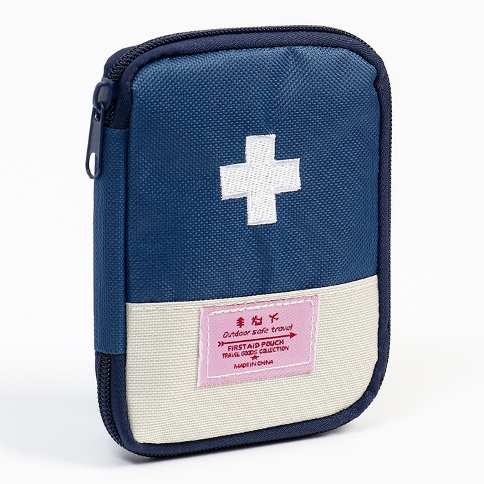 Аптечка походная, синяя 15х12см Аптечка походная, синяя 15х12см