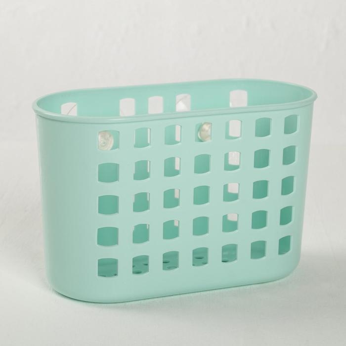 Контейнер навесной на присосках, 18,5×8,5×12 см, цвет МИКС Контейнер навесной на присосках, 18,5×8,5×12 см, цвет МИКС