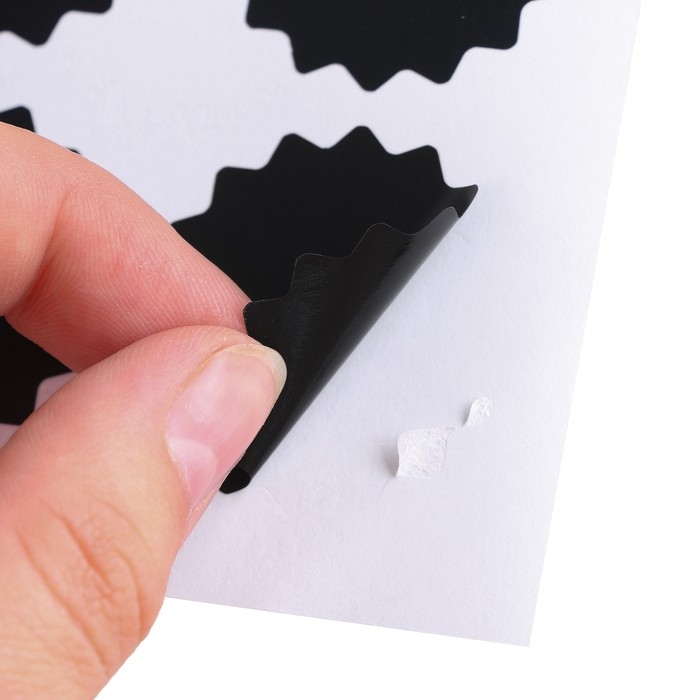 Наклейки водонепроницаемые, набор листов 5 шт., меловой маркер, диаметр 1 наклейки — 38 мм Наклейки водонепроницаемые, набор листов 5 шт., меловой маркер, диаметр 1 наклейки — 38 мм