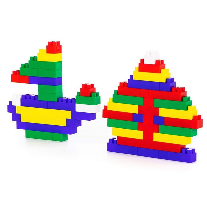 Конструктор средний, 72 элемента, МИКС Конструктор средний, 72 элемента, МИКС