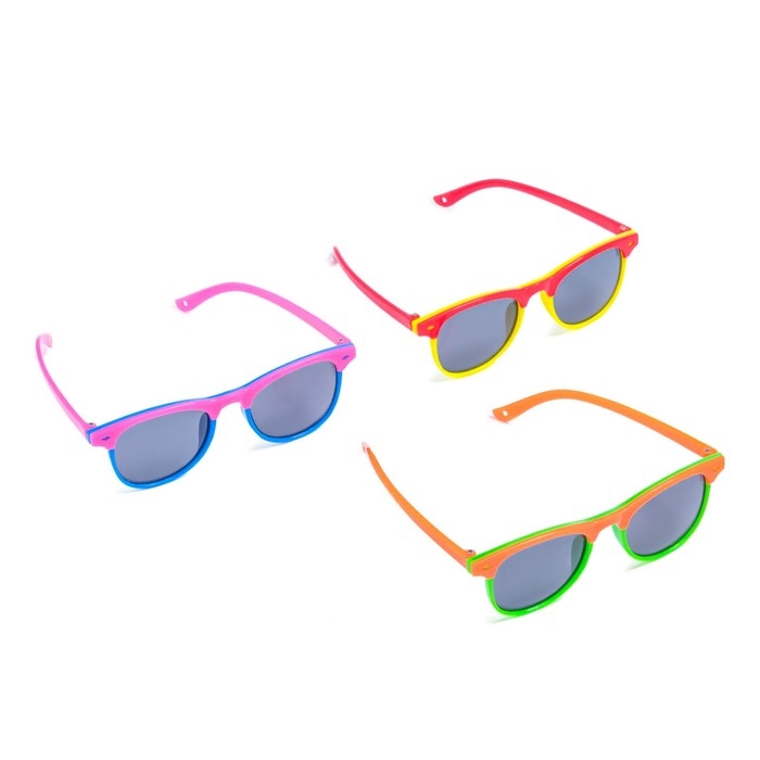 Очки солнцезащитные детские OneSun, 13.5 х 13 х 5 см, микс, стекла темные Очки солнцезащитные детские OneSun, 13.5 х 13 х 5 см, микс, стекла темные