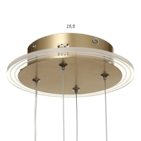 Люстра "Стрекоза" LED 48Вт 3000-6000К золото 52х52х80 см BayerLux