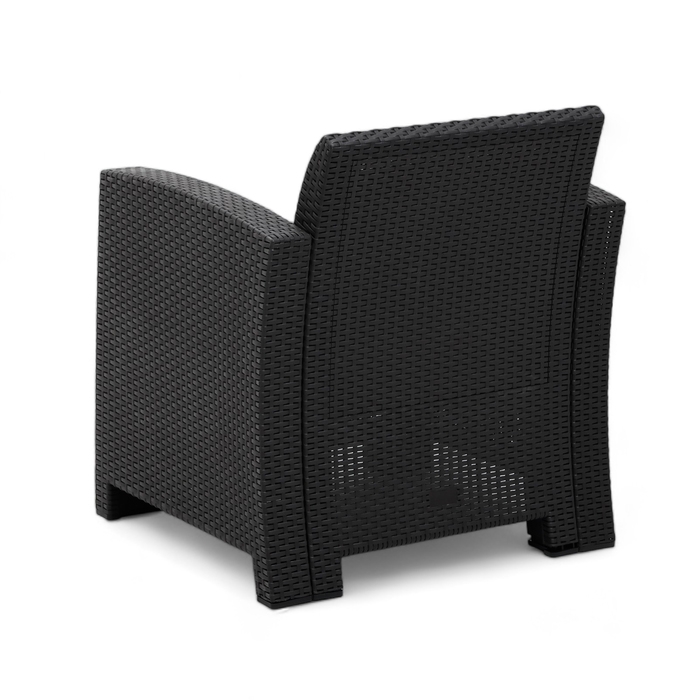 Набор садовой мебели Бора, макси, диван, 2 кресла, стол, антрацит Набор садовой мебели Бора, макси, диван, 2 кресла, стол, антрацит