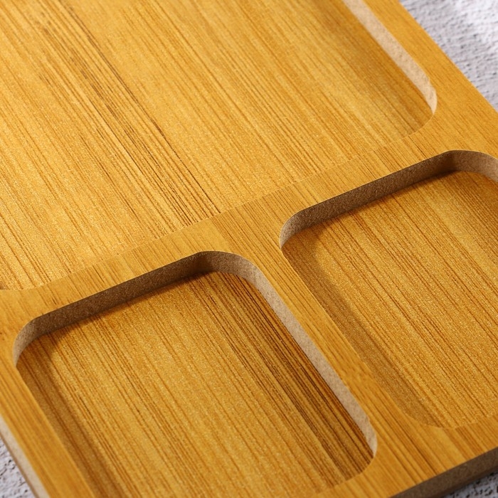 Новый год. Менажница деревянная «Ёлочка», 28.9 х 15.5 см