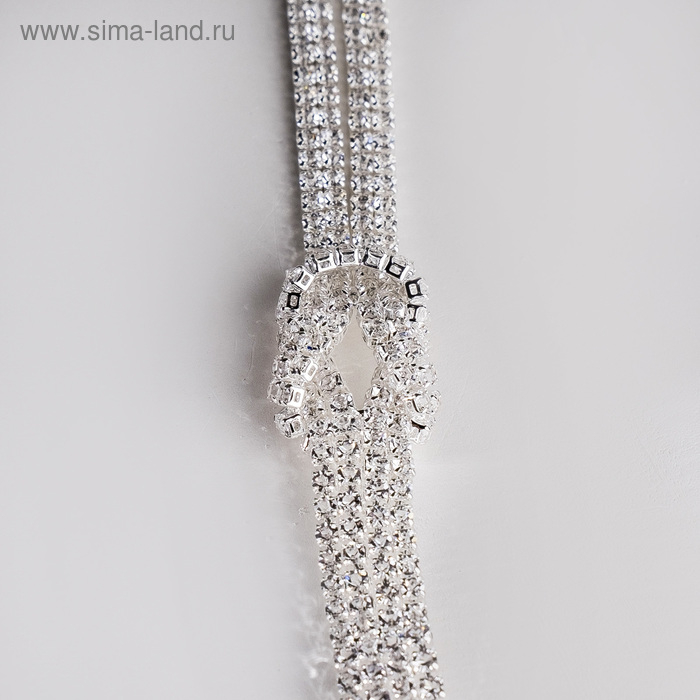 Набор 2 предмета: серьги, кулон «Элегантность» жгут, цвет белый в серебре, 42 см Набор 2 предмета: серьги, кулон «Элегантность» жгут, цвет белый в серебре, 42 см