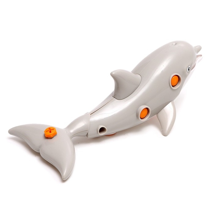 Конструктор винтовой «Дельфин», с отвёрткой, 15 элементов Конструктор винтовой «Дельфин», с отвёрткой, 15 элементов