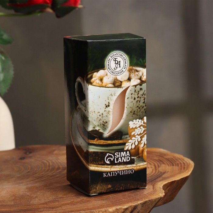 Свеча ароматическая "Утренний кофе ", 4&times;6 см, в коробке
