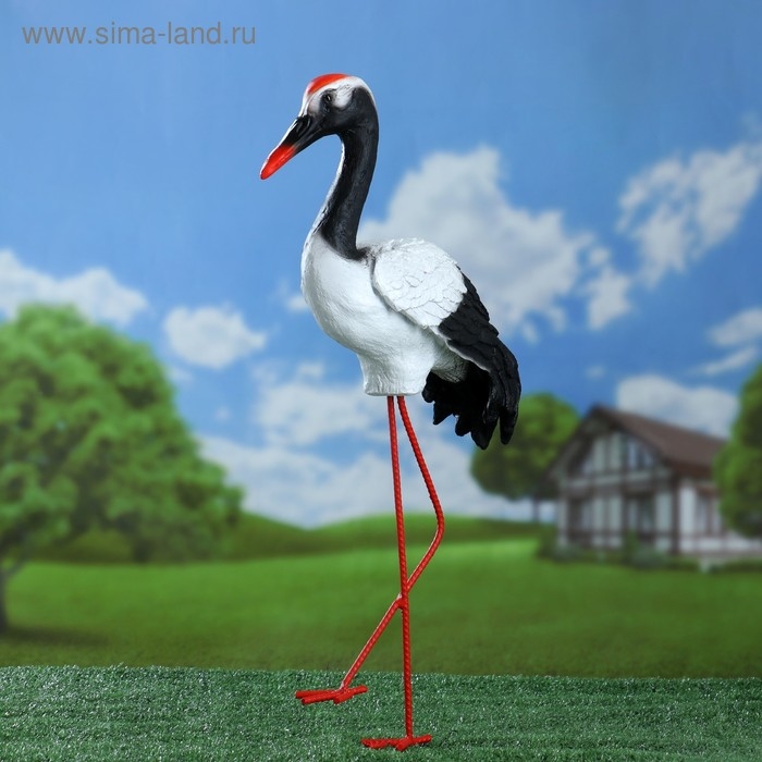 Садовая фигура  Садовая фигура "Журавль" 16х40х25см