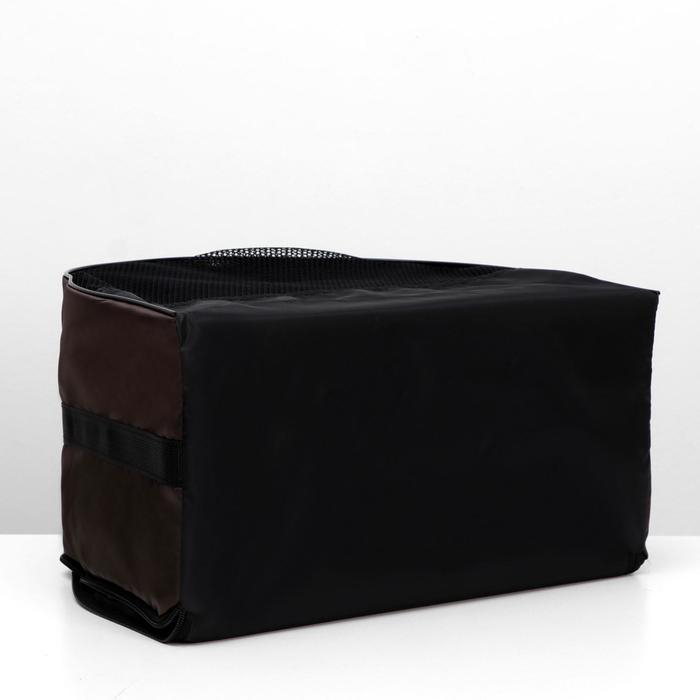 Сумка - переноска для животных, оксфорд, 42 х 22 х 29 см, коричневая Сумка - переноска для животных, оксфорд, 42 х 22 х 29 см, коричневая