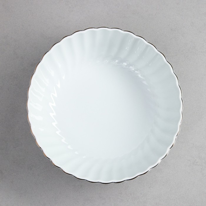 Салатник «Кармен», 3 л, золотая обводка, фарфор, Иран Салатник «Кармен», 3 л, золотая обводка, фарфор, Иран