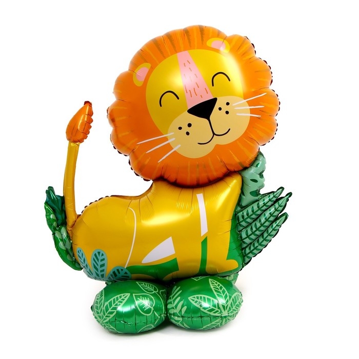Шар фольгированный 30 Шар фольгированный 30" «Лев на подставке», под воздух