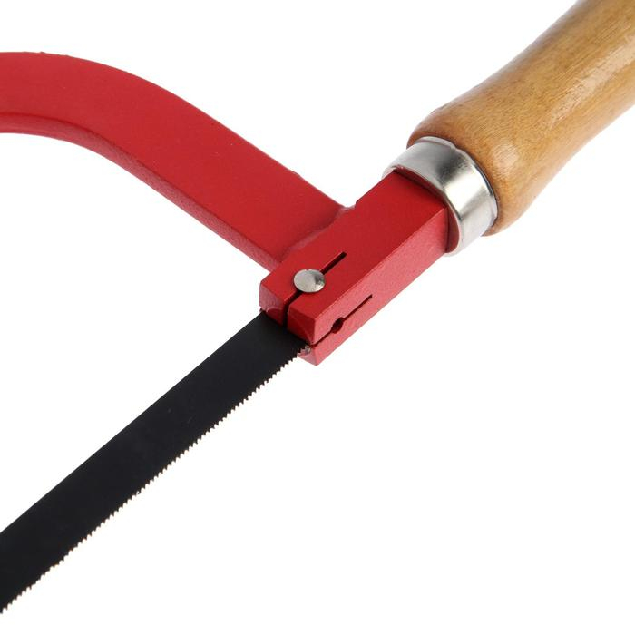 Ножовка по металлу ТУНДРА, деревянная ручка, два угла установки полотна, 300 мм Ножовка по металлу ТУНДРА, деревянная ручка, два угла установки полотна, 300 мм