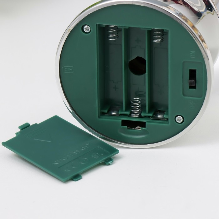 Лава-лампа Лава-лампа "Морозная свеча" LED от батареек 3хАА USB серебро 7х7х28см