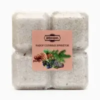 Соляной брикет набор 4 шт. &laquo;Можжевельник, чабрец, кедр, пихта&laquo; по 200 г &raquo;Добропаровъ&raquo;