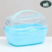 Переноска для грызунов &laquo;Пижон&raquo;, 23&times;16&times;15 см, синяя