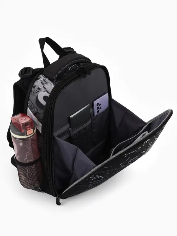 Рюкзак школьный для мальчика &laquo;Плата&raquo;, Stavia, эргономичная спинка, 30&times;16&times;38 см, чёрный