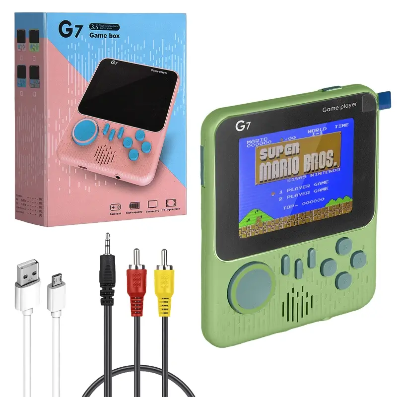 * Игровая приставка G7  3.0” для 1 пользователя (100шт/кор) зеленый