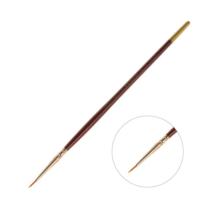 Кисть Синтетика Круглая ЗХК Decola № 000, d=1 мм Кисть Синтетика Круглая ЗХК Decola № 000, d=1 мм