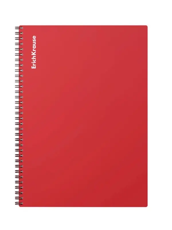 Тетрадь на спирали ErichKrause. Classic А4, 60 листов, в клетку, пластиковая обложка, блок офсет, МИКС