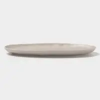 Блюдо сервировочное Magistro Potter, 33&times;22.8&times;2.5, фарфор, овальное, светло-серое