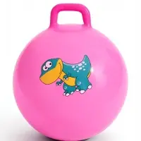Мяч - прыгун с ручкой ONLYTOP, d=55 см, МИКС