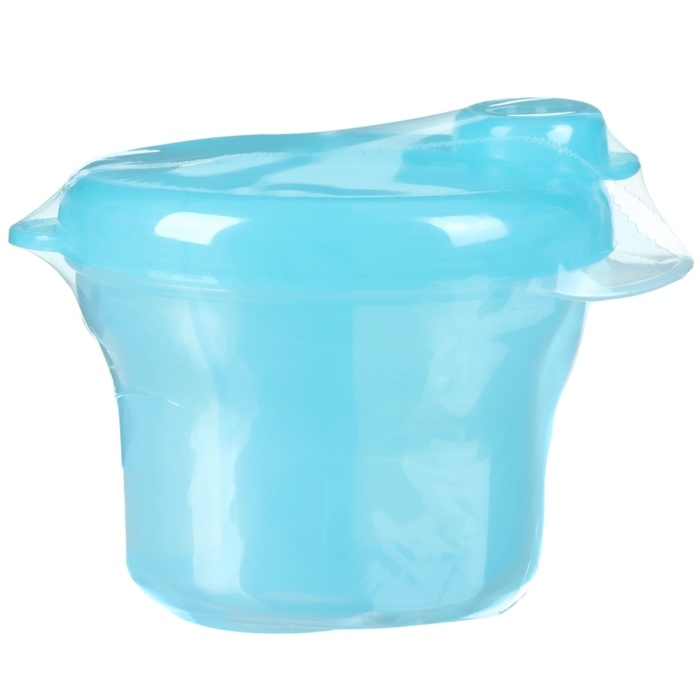 Контейнер для хранения детского питания, 3 секции по 75 мл., 9,5х8,5 см., 225 мл., цвет голубой Контейнер для хранения детского питания, 3 секции по 75 мл., 9,5х8,5 см., 225 мл., цвет голубой