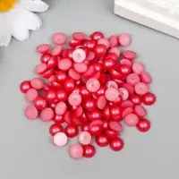 Набор для творчества половинка жемчужины цветная d=0,8 см 20 гр,