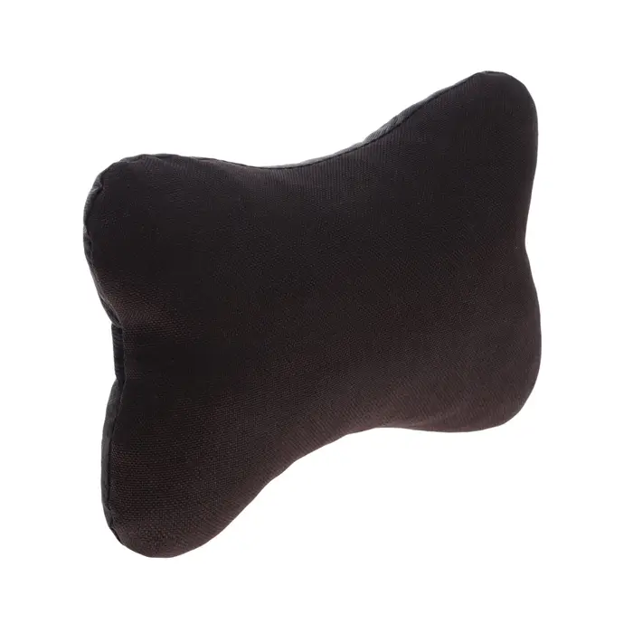 Подушка автомобильная косточка, на подголовник, лен, коричневый, 16х24 см Подушка автомобильная косточка, на подголовник, лен, коричневый, 16х24 см