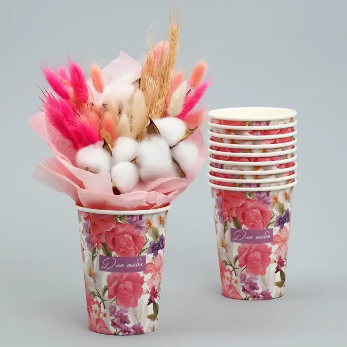 Стакан для цветов «Цветы яркие», 350 мл Стакан для цветов «Цветы яркие», 350 мл