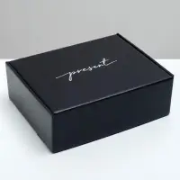 Коробка подарочная двухсторонняя складная, упаковка, &laquo;Present&raquo;, 27&times;21&times;9 см