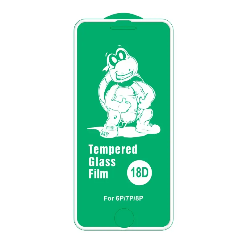 Защитное стекло IPH 7/8 Plus 18D усиленные края без упаковки белое