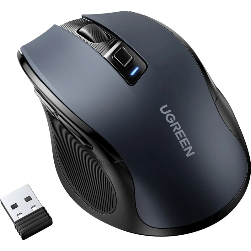 Мышь компьютерная Ugreen MU006 (90545) 2.4G 4000dpi/черный/WLS