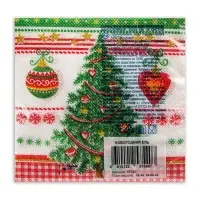 Салфетки бумажные Desna Design «Новогодняя ель», 1 слой, 24x24 см, 40 шт Салфетки бумажные Desna Design «Новогодняя ель», 1 слой, 24x24 см, 40 шт