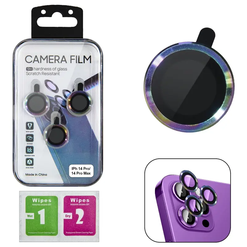 Защитное стекло для камеры iPh 14 Pro/14 Pro Max градиент Защитное стекло для камеры iPh 14 Pro/14 Pro Max градиент