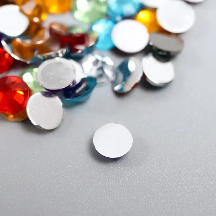 Набор декора для творчества стразы диаметр 0,5 см Набор декора для творчества стразы диаметр 0,5 см "Разноцветные" 12х12,5 см вес - 5 гр