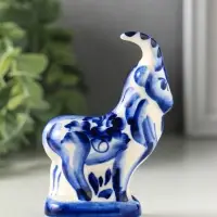 Фигурка фарфор &laquo;Козёл Гор&raquo;, 9 см, гжель