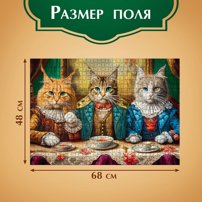 Пазл «Кошачий мир», 1000 деталей Пазл «Кошачий мир», 1000 деталей