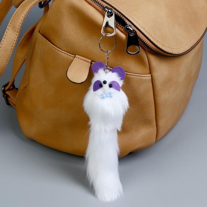 Пушистик на кольце Пушистик на кольце "Цветные глазки", МИКС