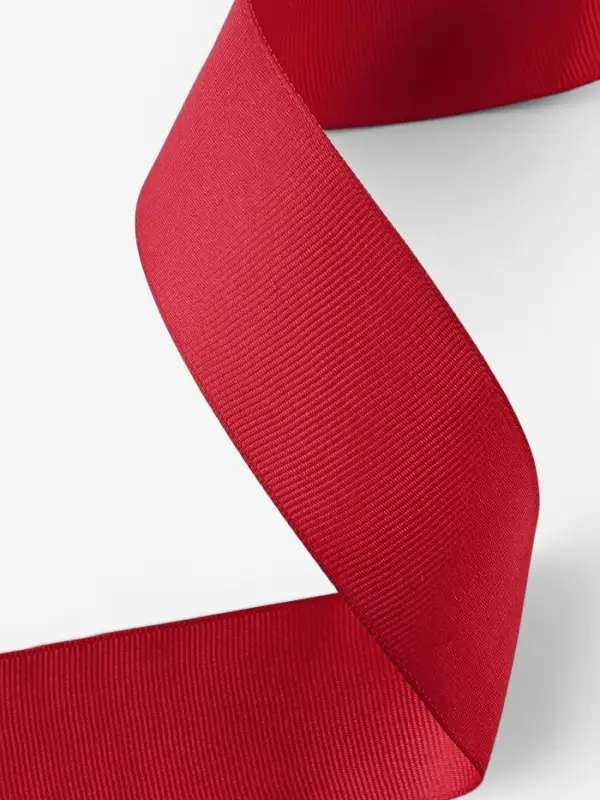 Лента репсовая, 40 мм, 23&plusmn;1 м, тёмно-красная №33