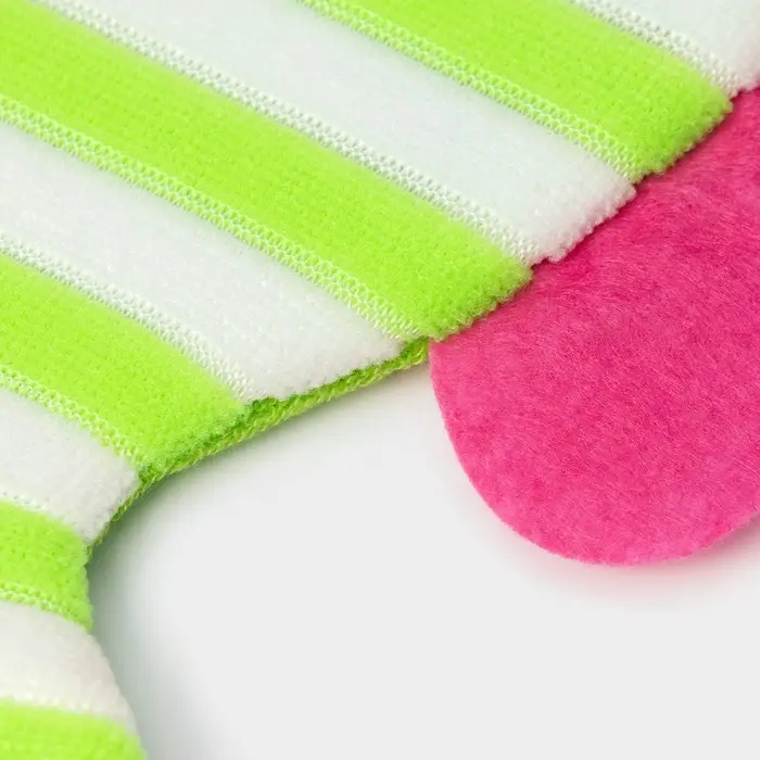 Мочалка варежка детская Доляна &laquo;Рыбка&raquo;, для купания, 21 см, МИКС