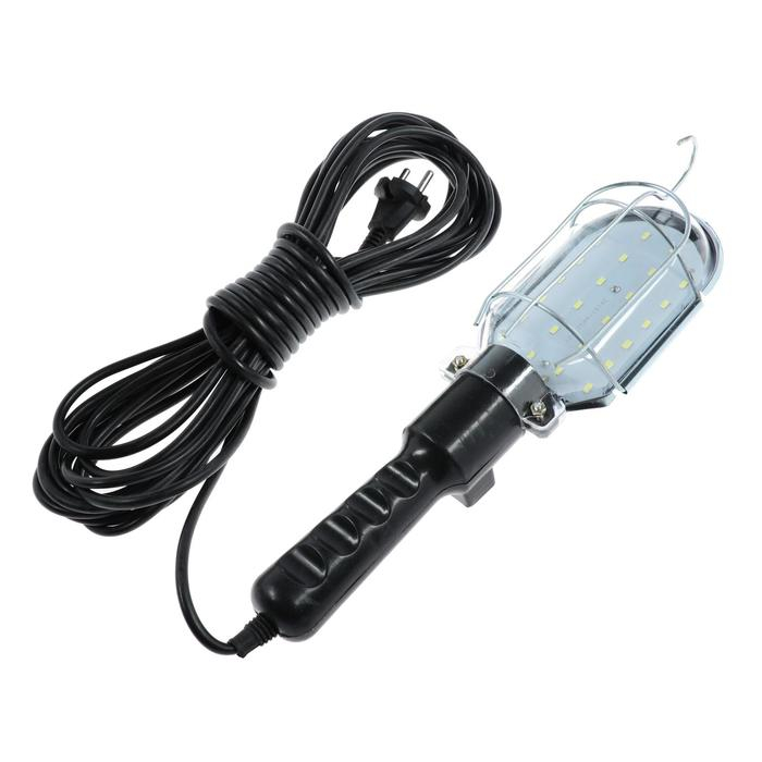 Светильник переносной светодиодный Luazon Lighting с выключателем, 10Вт, 24LED, 10 м, черный Светильник переносной светодиодный Luazon Lighting с выключателем, 10Вт, 24LED, 10 м, черный