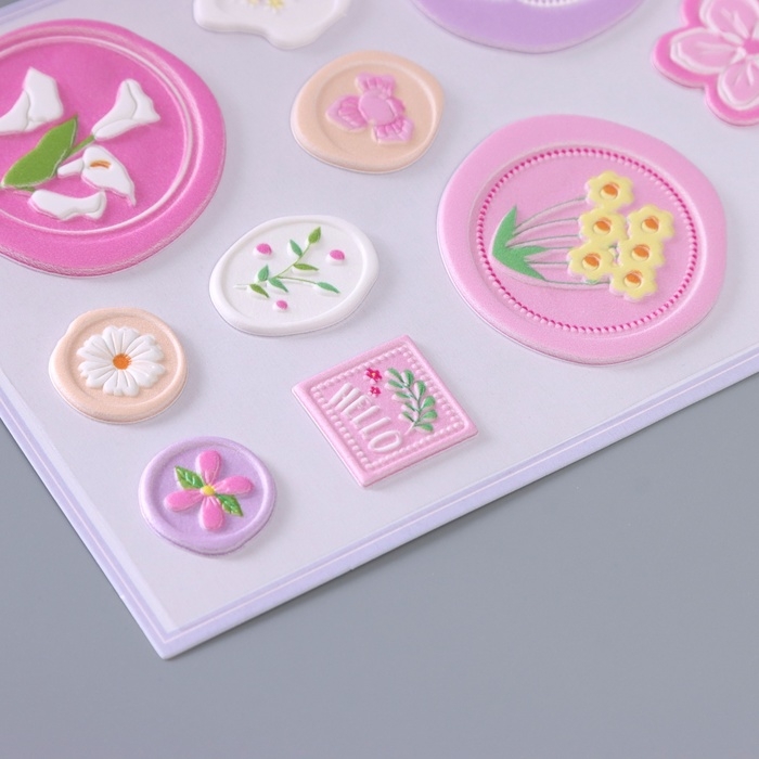 Наклейка для творчества Наклейка для творчества "Печать. Привет счастье" 22х10 см