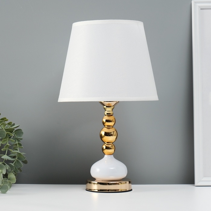 Лампа настольная Лампа настольная "Суть" 1х40Вт Е27 золото 22х22х36см