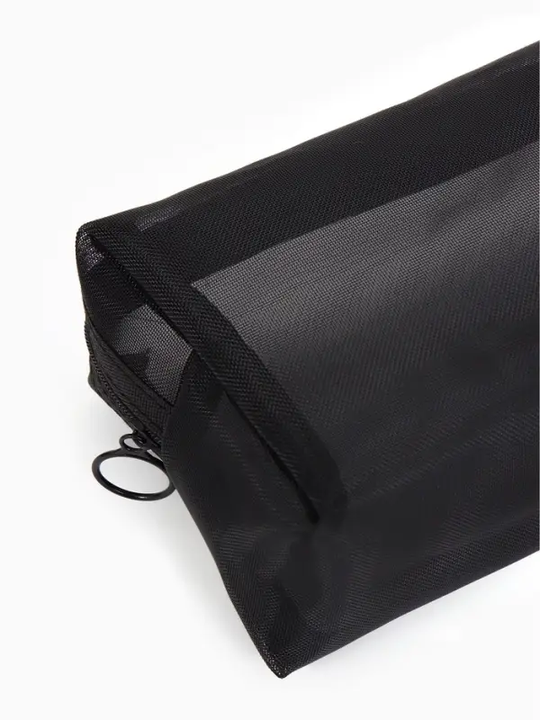 Косметичка дор Сетка 18*7,5*10, отд на молнии, черный Косметичка дор Сетка 18*7,5*10, отд на молнии, черный
