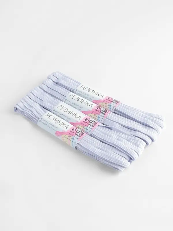 Резинки бельевые, 6 мм, 5.5&plusmn;0.5 м, 4 шт., белые