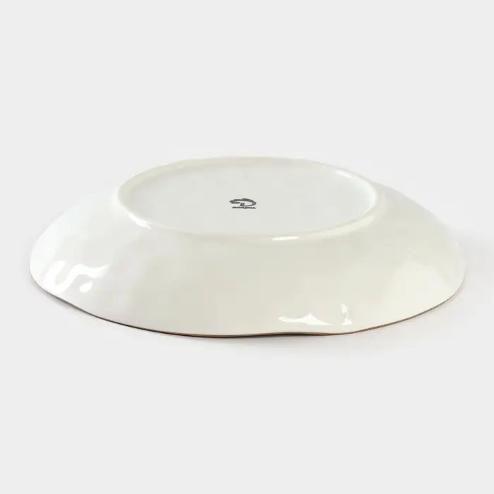 Тарелка глубокая Доляна &laquo;Космос&raquo;, 550 мл, d=21.5 см, фарфор, белая, синяя